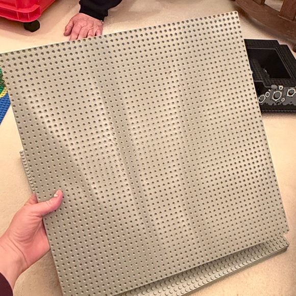 Lego Baseplate Road 32 x 32 7-Stud Curve with Road Pattern   Town Vintage Grey Base Plate Road Race Track 32 x 32 - 7pcs